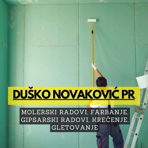 Molerski radovi, farbanje, gipsarski radovi, krečenje, gletovanje, otklanjanje buđi, saniranje rupa i pukotina, obrada špaletni posle ugradnje PVC stolarije.Prosefionalno, povoljno, pedantno i strucno
